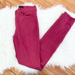 Urban Outfitters BDG High Rise Cigarette Cranberry Jeans Size 27